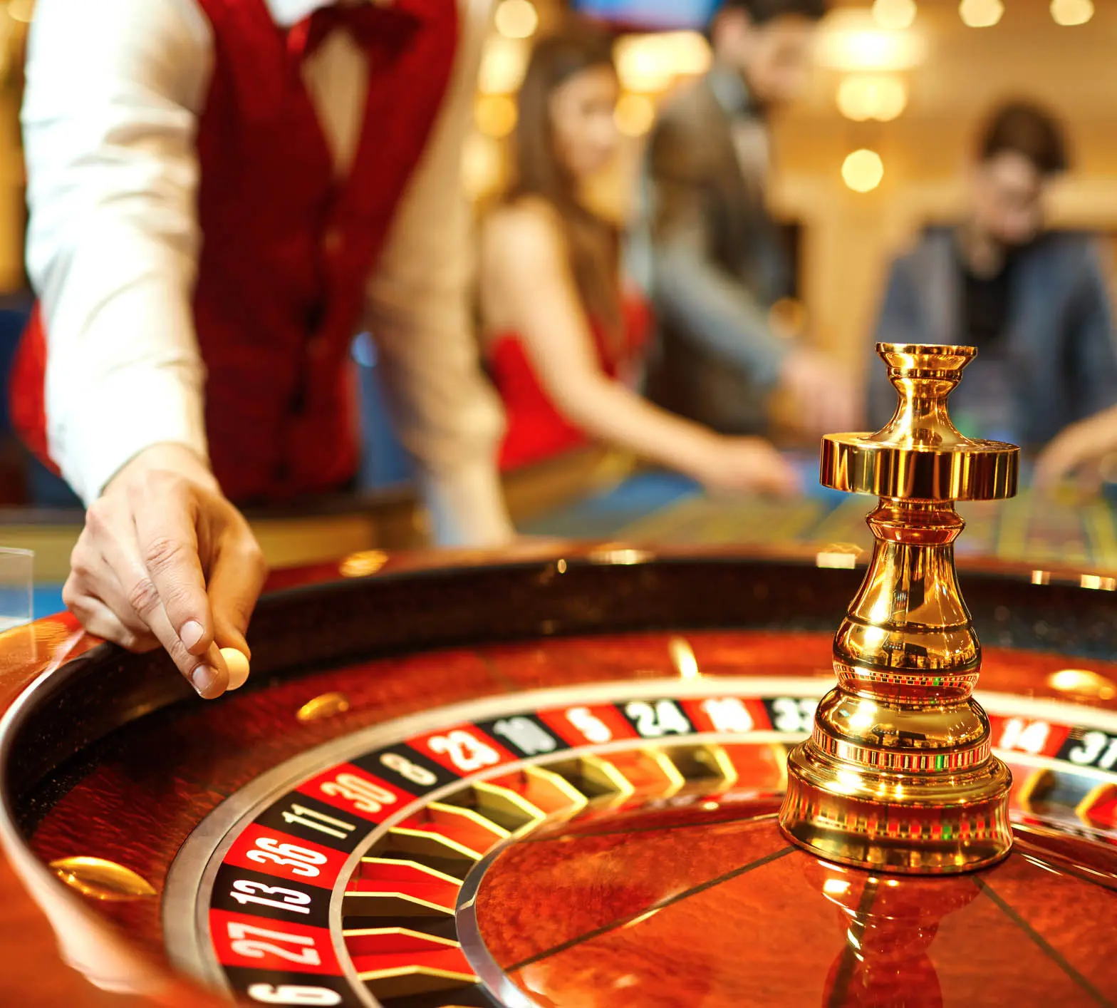 Roulette Table at casino near Alma, Michigan